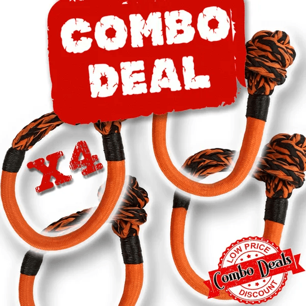 Load image into Gallery viewer, 4 x Carbon Monkey Fist 13T Soft Shackle Combo Deal - Carbon Offroad
