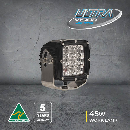 ATOM 45W LED Work Lamp - Carbon Offroad