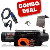 Thumbnail for Carbon 12K V.3 12000lb Winch Orange Hook Installers Combo Deal - CW-12KV3O-COMBO1 1