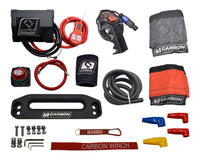 Thumbnail for Carbon 12K V.3 12000lb Winch Orange Hook Installers Combo Deal - CW-12KV3O-COMBO1 6