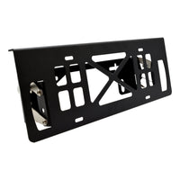 Thumbnail for Carbon Offroad Stainless Steel Black Powdercoat Pull Up Number Plate Bracket - CW-NPBV2 1