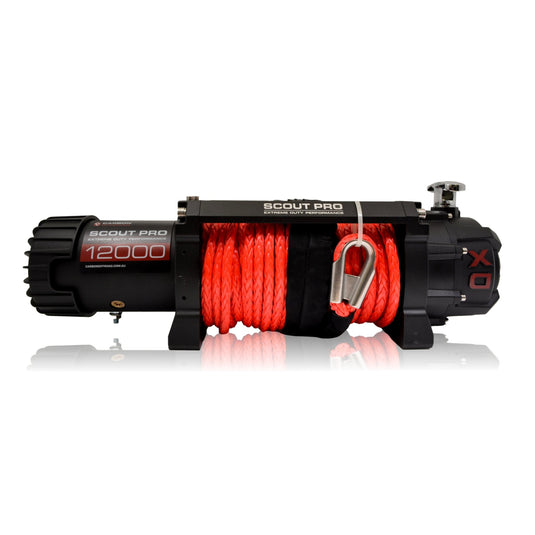 Carbon Scout Pro 12.0 Extreme Duty 12000lb Fast Electric Winch V2 - Carbon Offroad