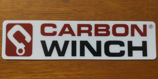 Carbon Winch bumper sticker 200 x 50 mm - Carbon Offroad