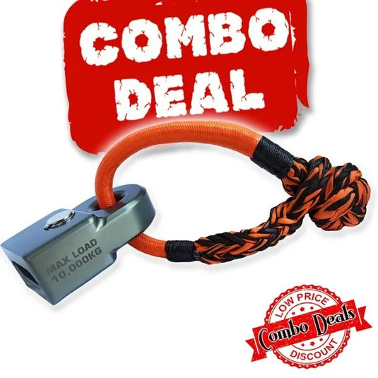 Carbon Winch Rope Thimble and Soft Shackle Combo Deal - Carbon Offroad