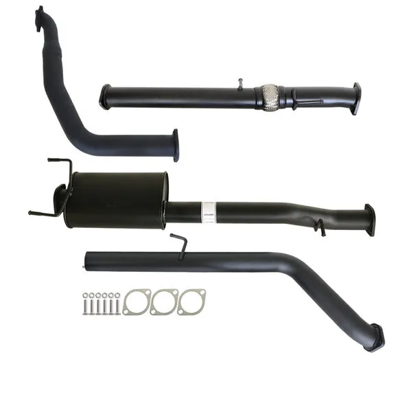 Load image into Gallery viewer, FORD RANGER PJ PK 2.5L &amp; 3.0L AUTO 3&quot; TURBO BACK CARBON OFFROAD EXHAUST WITH MUFFLER NO CAT

