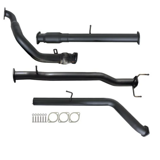 FORD RANGER PJ PK 2.5L & 3.0L 07 - 11 MANUAL 3" TURBO BACK CARBON OFFROAD EXHAUST WITH CAT NO MUFFLER