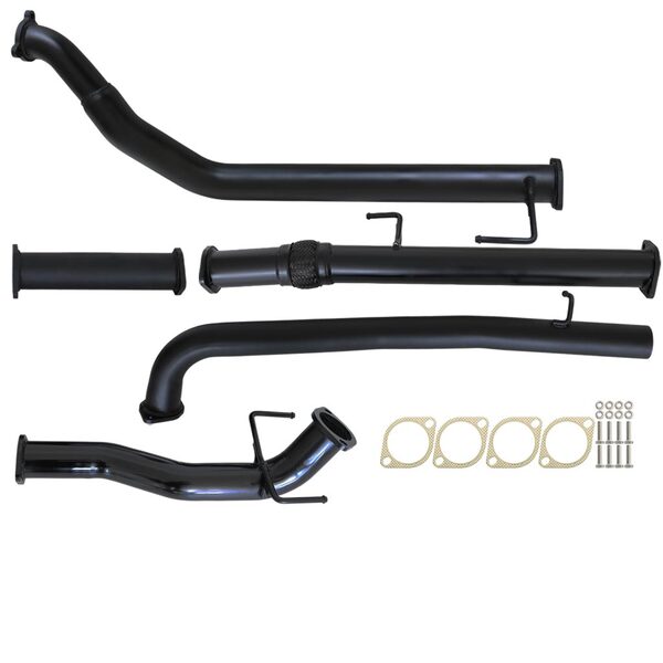 Fits Toyota HILUX KUN16/26 3L 1KD-FTV D4D 2005 - 9/2015 3" TURBO BACK CARBON OFFROAD EXHAUST WITH PIPE ONLY - TY233-PO 1