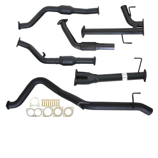 Fits Toyota LANDCRUISER 200 SERIES 4.5L 1VD-FTV 07 -10/2015 3" TURBO BACK CARBON OFFROAD EXHAUST WITH CAT & PIPE - Carbon Offroad