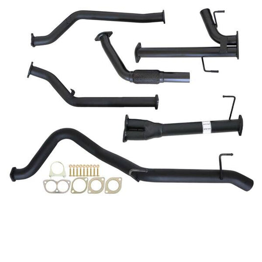 Fits Toyota LANDCRUISER 200 SERIES 4.5L 1VD-FTV 07 -10/2015 3" TURBO BACK CARBON OFFROAD EXHAUST WITH PIPE ONLY - Carbon Offroad