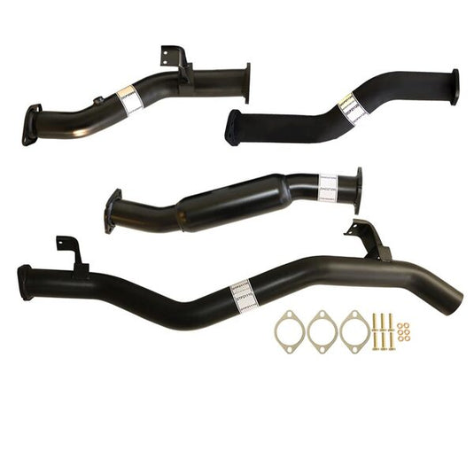 Fits Toyota LANDCRUISER 79 SERIES VDJ76 DOUBLE CAB UTE 4.5L V8 10/2016> 3" #DPF#  BACK CARBON OFFROAD EXHAUST WITH HOTDOG