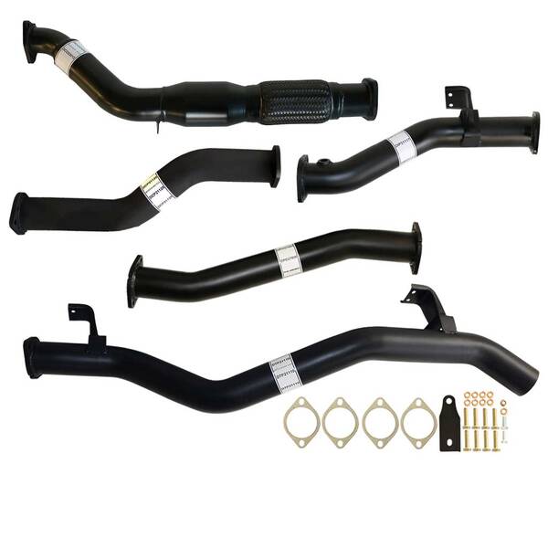 Fits Toyota LANDCRUISER 79 SERIES VDJ79 4.5L 1VD-FTV SINGLE CAB, DOUBLE CAB # DPF REPLACE# 3" TURBO BACK CARBON OFFROAD EXHAUST WITH CAT & PIPE - TY227-PC 1