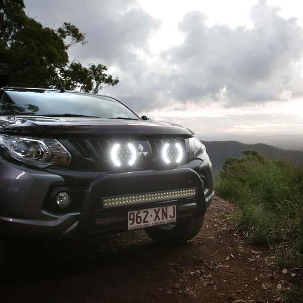 HARDKORR BZR-X SERIES 7? LED DRIVING LIGHTS (PAIR W/HARNESS) - HKBZRX180 7