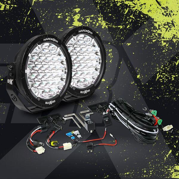 Image of HARDKORR BZR-X SERIES 9? LED DRIVING LIGHTS (PAIR W/HARNESS) - HKBZRX215 8