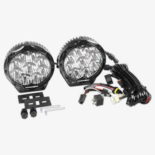 HARDKORR LIFESTYLE 7? LED DRIVING LIGHTS (PAIR W/HARNESS) - Carbon Offroad