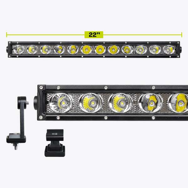 HARDKORR XD-GEN3 SERIES 22? SINGLE ROW LED LIGHT BAR - XDS400-G3 5