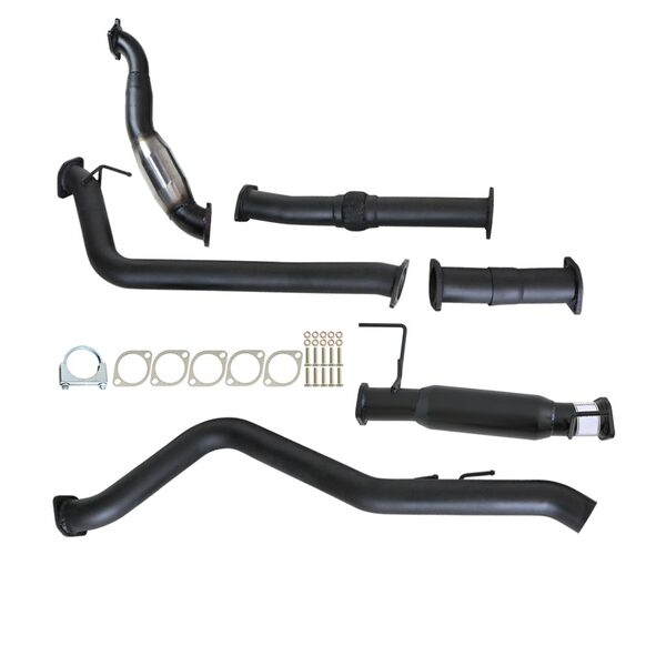 Load image into Gallery viewer, HOLDEN COLORADO RC 3.0L 4JJ1-TC 2008 - 2010 3&quot; TURBO BACK CARBON OFFROAD EXHAUST WITH CAT &amp; HOTDOG - Carbon Offroad
