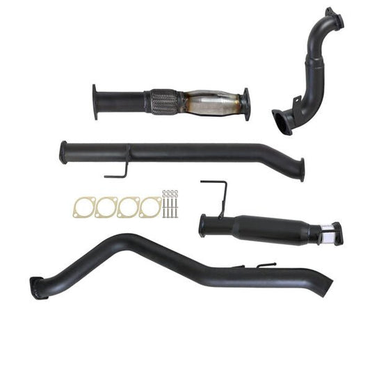 HOLDEN COLORADO RG 2.8L DURAMAX 6/2010 - 9/2016 3" TURBO BACK CARBON OFFROAD EXHAUST WITH CAT & HOTDOG - Carbon Offroad
