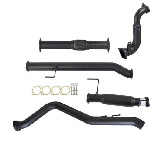 HOLDEN COLORADO RG 2.8L DURAMAX 6/2010 - 9/2016 3" TURBO BACK CARBON OFFROAD EXHAUST WITH HOTDOG NO CAT - Carbon Offroad