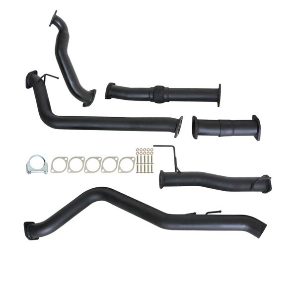 HOLDEN RODEO RA 3.0L 4JJ1-TC 1/2007 - 12/2008 3" TURBO BACK CARBON OFFROAD EXHAUST WITH PIPE ONLY - GM236-PO 4