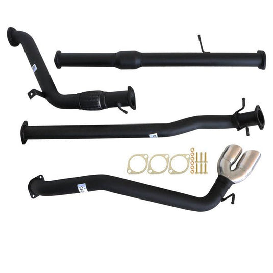 MAZDA BT-50 UP, UR 9/2011 - 9/2016 3" TURBO BACK CARBON OFFROAD EXHAUST CAT & PIPE SIDE EXIT TAILPIPE - Carbon Offroad