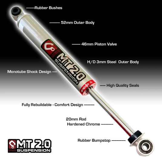 MT 2.0 Ford Ranger PX1/2 2015-2019 Strut Shock Kit 2-3 Inch - MT-FORD-RANG-PX2_2HD 3