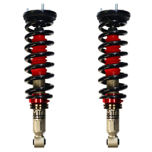 MT 2.0 Mitsubishi Pajero Sport QE 2015 on Front Adjustable Struts 2-3 Inch - Carbon Offroad