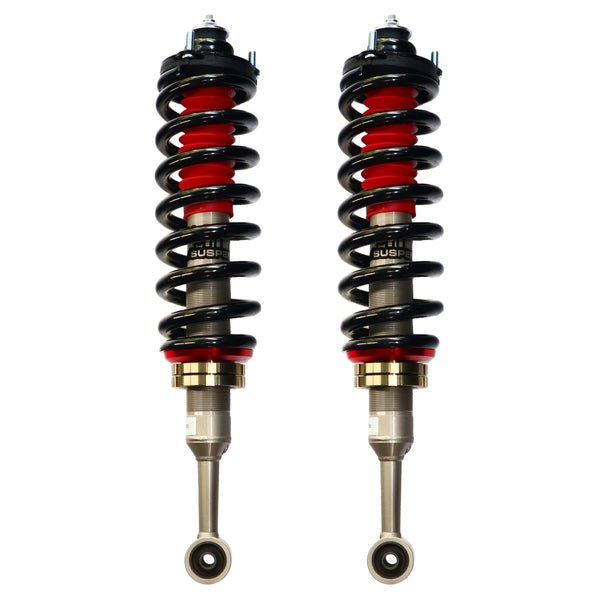 Load image into Gallery viewer, MT2.0 Fits Toyota Hilux N80 Revo Front Adjustable Struts 2-3 Inch - Carbon Offroad
