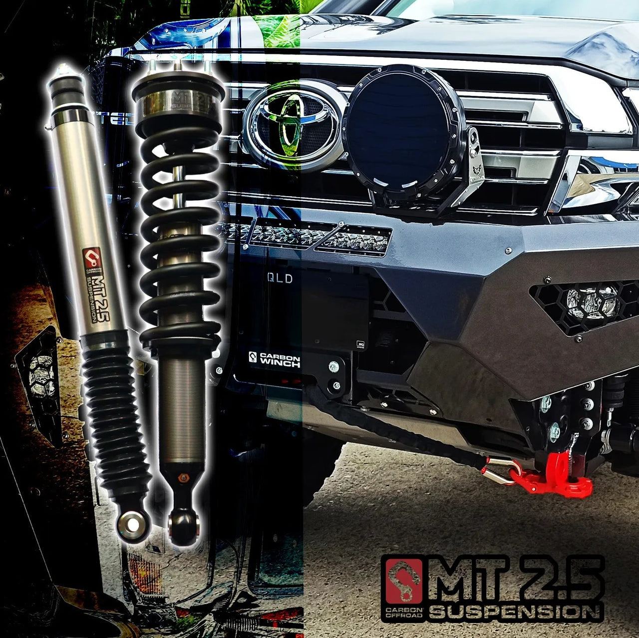 MT2.5 Toyota 200 Series Landcruiser - Monotube Strut Shock Kit 40-75mm - MT25-TOYOTA-LC200 23