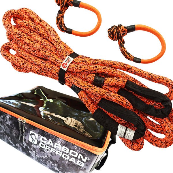 Load image into Gallery viewer, Nato&#39;s Carbon Kinetic Rope 2 x Soft Shackle and Gear Cube Combo Deal - Carbon Offroad
