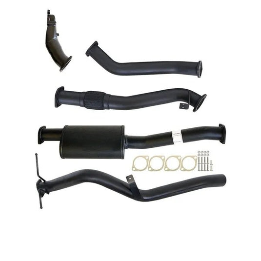 NISSAN NAVARA D22 2.5L YD25 07 - 15 3" TURBO BACK CARBON OFFROAD EXHAUST SYSTEM WITH MUFFLER NO CAT - Carbon Offroad