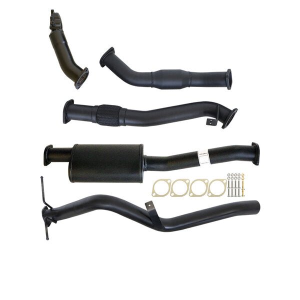 NISSAN NAVARA D22 3.0L ZD30-T 01 - 06 3" TURBO BACK CARBON OFFROAD EXHAUST SYSTEM WITH CAT AND MUFFLER - NI213-MC 1