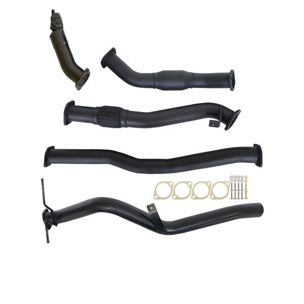 NISSAN NAVARA D22 3.0L ZD30-T 01 - 06 3" TURBO BACK CARBON OFFROAD EXHAUST SYSTEM WITH CAT NO MUFFLER - NI213-PC 1