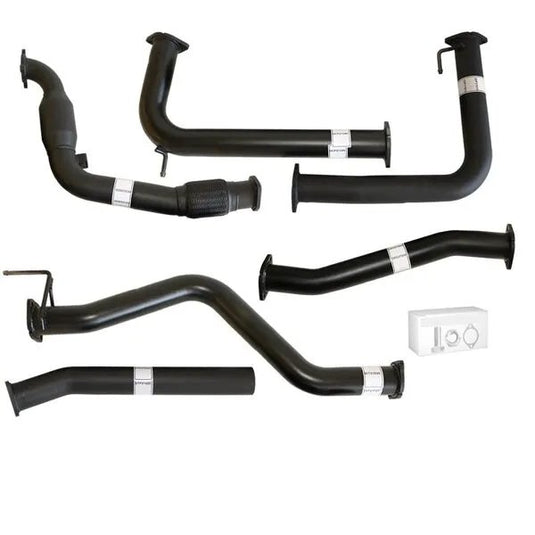 NISSAN NAVARA D40 MANUAL 2.5L YD25D 07 - 16 3" TURBO BACK CARBON OFFROAD EXHAUST WITH CAT NO MUFFLER - Carbon Offroad