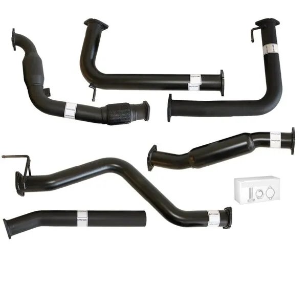 NISSAN NAVARA D40 MANUAL 2.5L YD25D 07 - 16 3" TURBO BACK CARBON OFFROAD EXHAUST WITH HOTDOG & CAT - NI219-HC 2