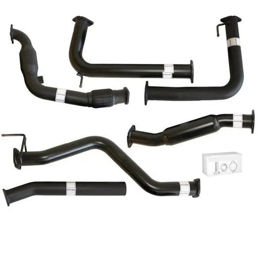 NISSAN NAVARA D40 MANUAL 2.5L YD25D 07 - 16 3" TURBO BACK CARBON OFFROAD EXHAUST WITH HOTDOG & CAT - Carbon Offroad