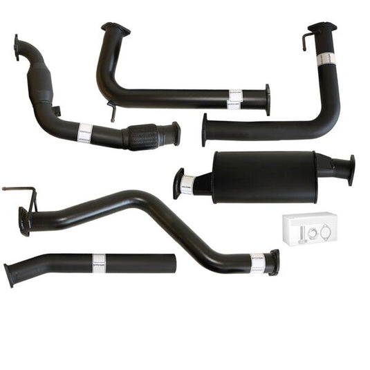 NISSAN NAVARA D40 MANUAL 2.5L YD25D 07 - 16 3" TURBO BACK CARBON OFFROAD EXHAUST WITH MUFFLER & CAT - Carbon Offroad