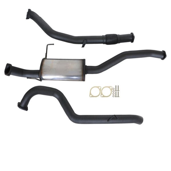 NISSAN PATROL GQ Y60 2.8L 1997 -2000 WAGON 3" TURBO BACK CARBON OFFROAD EXHAUST WITH MUFFLER - NI226-MO 1