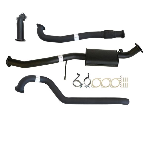 NISSAN PATROL GQ Y60 4.2L TD42 CONVERSION WAGON 3" TURBO BACK CARBON OFFROAD EXHAUST WITH MUFFLER - NI264-MO 1