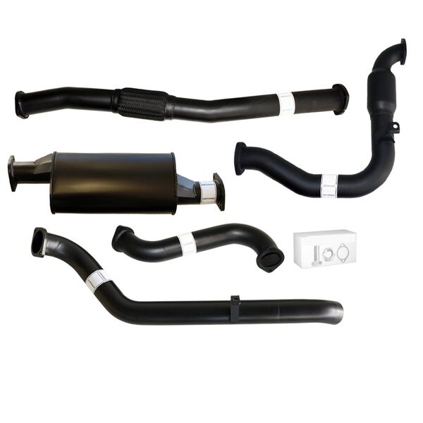 NISSAN PATROL GU Y61 3.0L 2000 -2016 UTE, WAGON 3" TURBO BACK CARBON OFFROAD EXHAUST WITH CAT & MUFFLER - NI207-MC 1