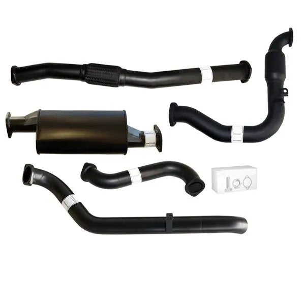 Load image into Gallery viewer, NISSAN PATROL GU Y61 3.0L 2000 -2016 UTE, WAGON 3&quot; TURBO BACK CARBON OFFROAD EXHAUST WITH CAT &amp; MUFFLER - Carbon Offroad
