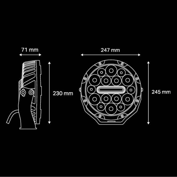 Image of Nitro 140 Maxx 9″ LED Driving Light (Pair) - 6