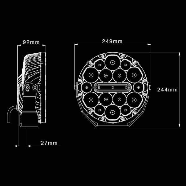 Image of NITRO 180 Maxx LED Driving Light (Pair) - 6