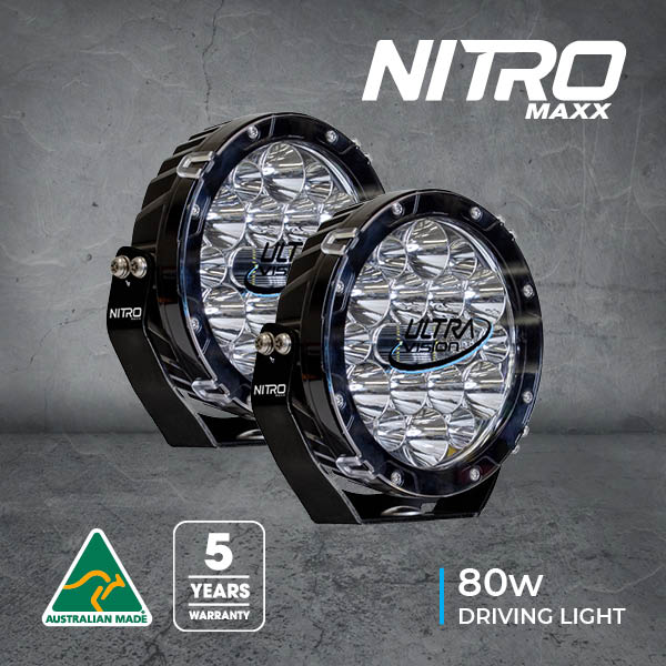 Image of NITRO 80 Maxx LED Driving Light (Pair) - 1