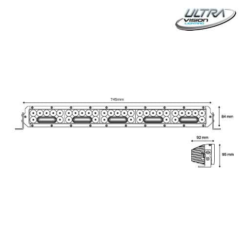 Image of NITRO Maxx 255W 30″ LED Light bar - DVM255LED 6