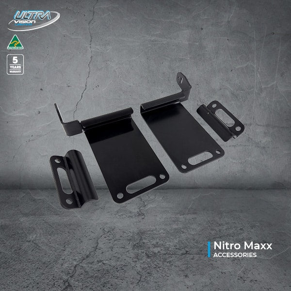 Image of Nitro Maxx Light Bar Brackets to suit ARB Base Rack - RRBKTN-ARBASE-KIT 2
