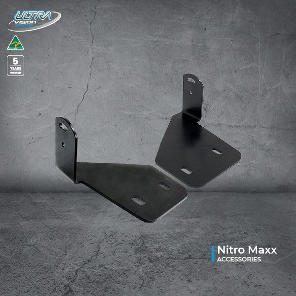 Image of Nitro Maxx Light Bar Brackets to suit Rhino Pioneer Platform (below rack) - RRBKTN-RHINPION-BELOW-KIT 2