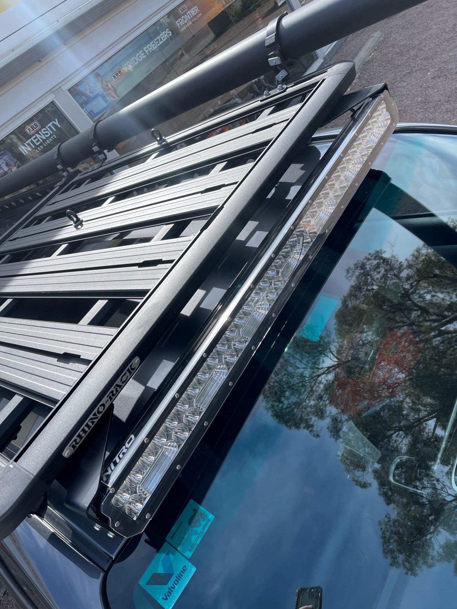 Image of Nitro Maxx Light Bar Brackets to suit Rhino Pioneer Platform (below rack) - RRBKTN-RHINPION-BELOW-KIT 4
