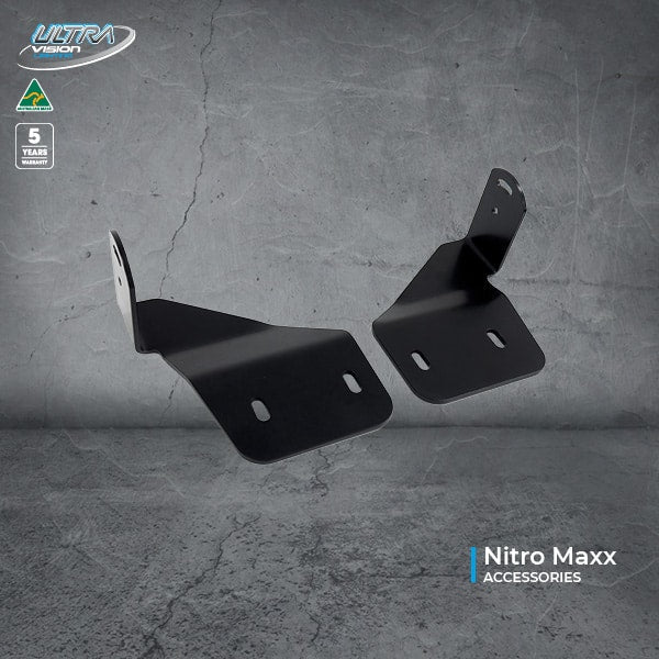 Image of Nitro Maxx Light Bar Brackets to suit Rhino Pioneer Platform (level with rack) - RRBKTN-RHINPION-LVL-KIT 2