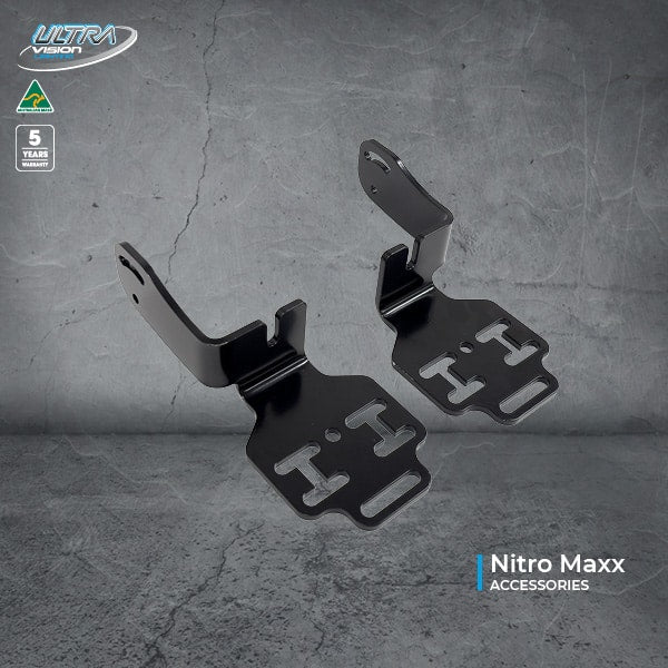 Image of Nitro Maxx Light Bar Brackets to suit Rola Titan MKII Roof Tray - RRBKTN-ROLAT-KIT 2