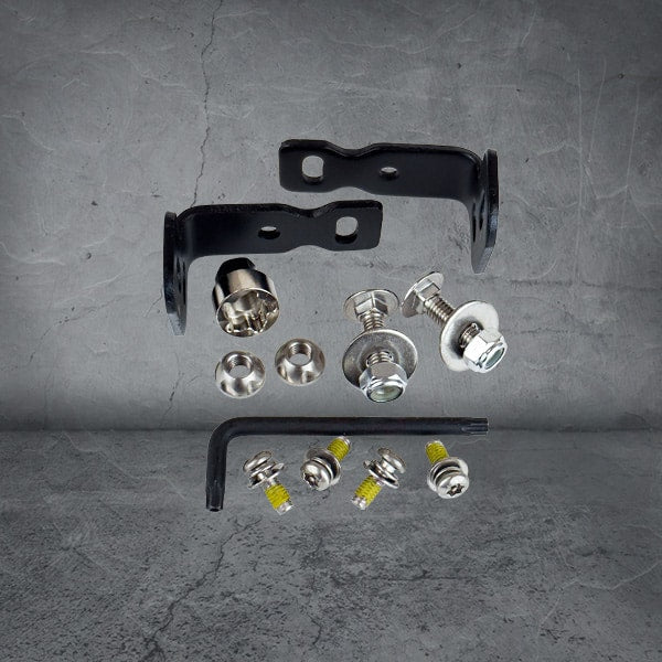 Image of Nitro MAXX Light Bar Side Mount Kit with Anti-Theft Nuts - DVNSMK 1